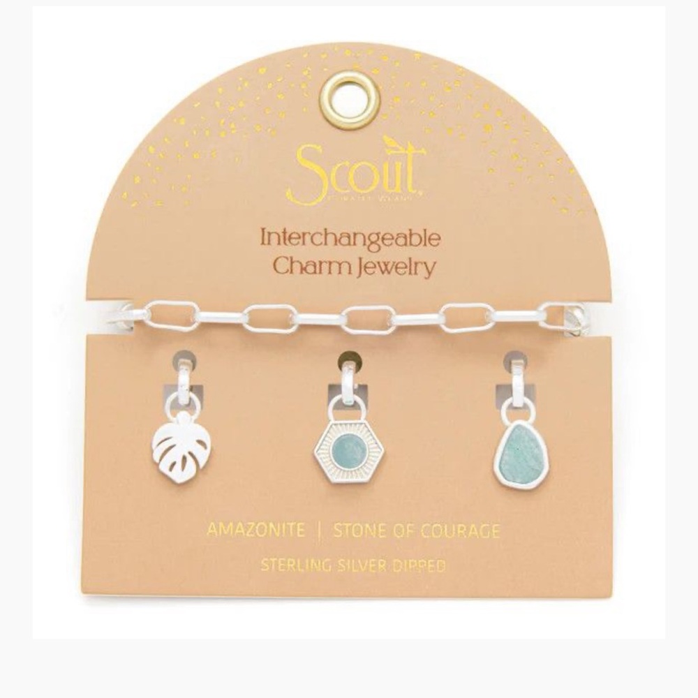 NEW Scout Interchangeable Charm bracelet Amazonite
